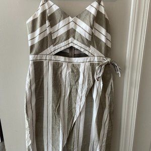 Express Stripped Middy Jumpsuit